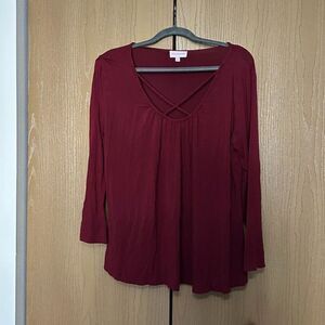 Molly & Isadora Red Shirt - 2X